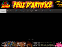 Tablet Screenshot of feuxdartificesquebec.com